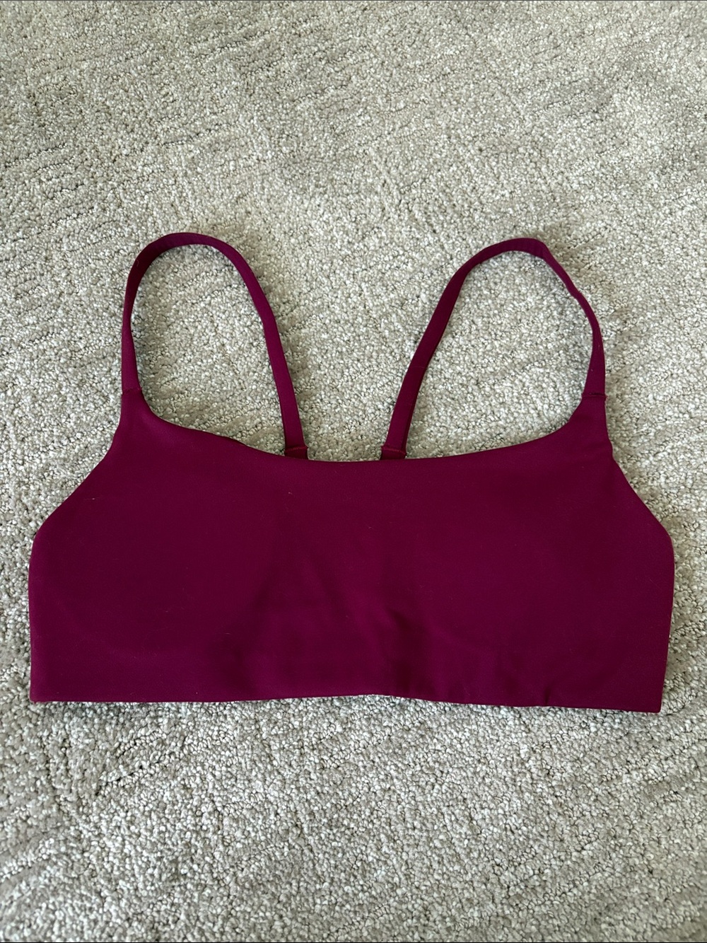 lululemon Wunder Train Strappy Racer Bra - deep Luxe Sz 6